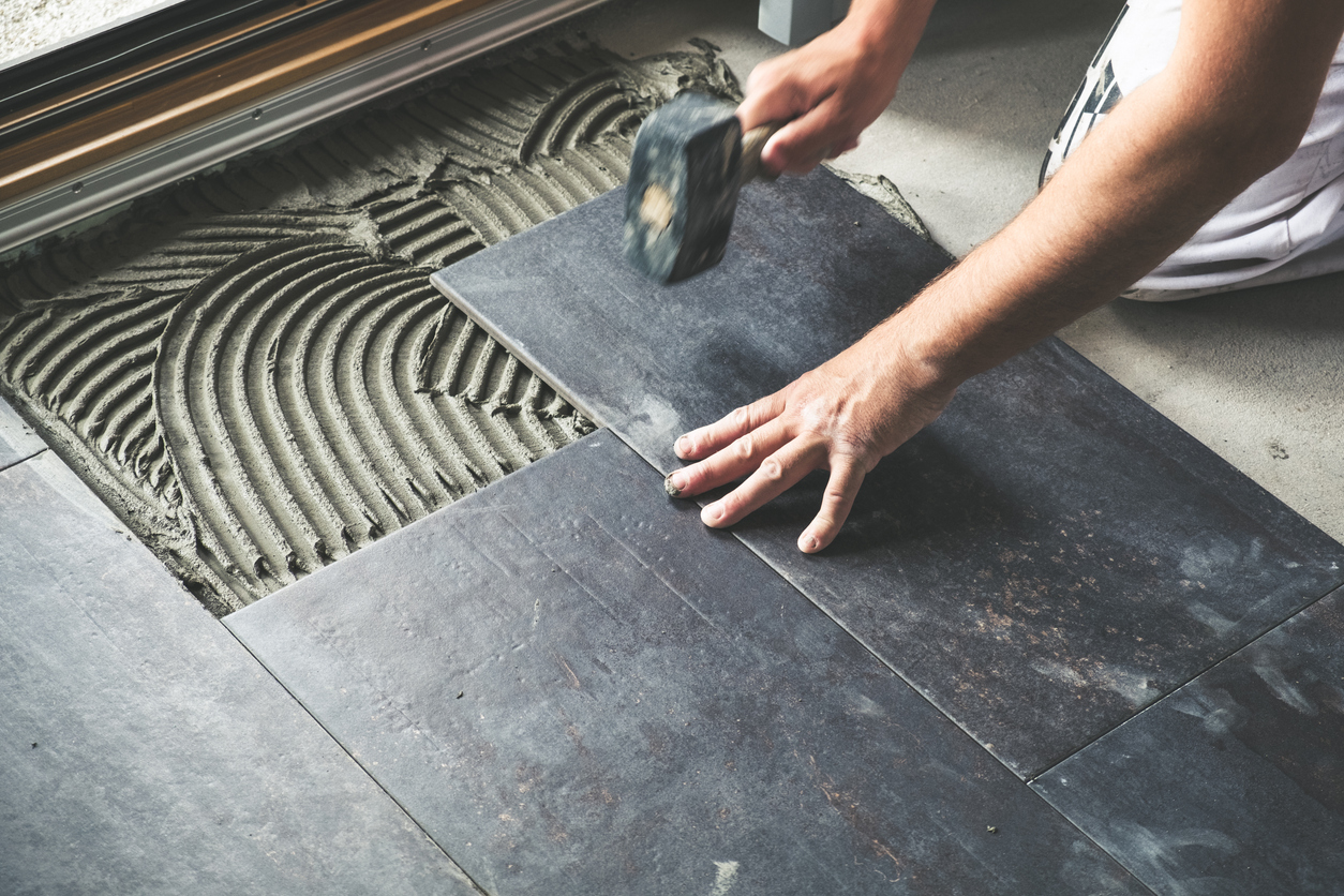kitchen flooring installation